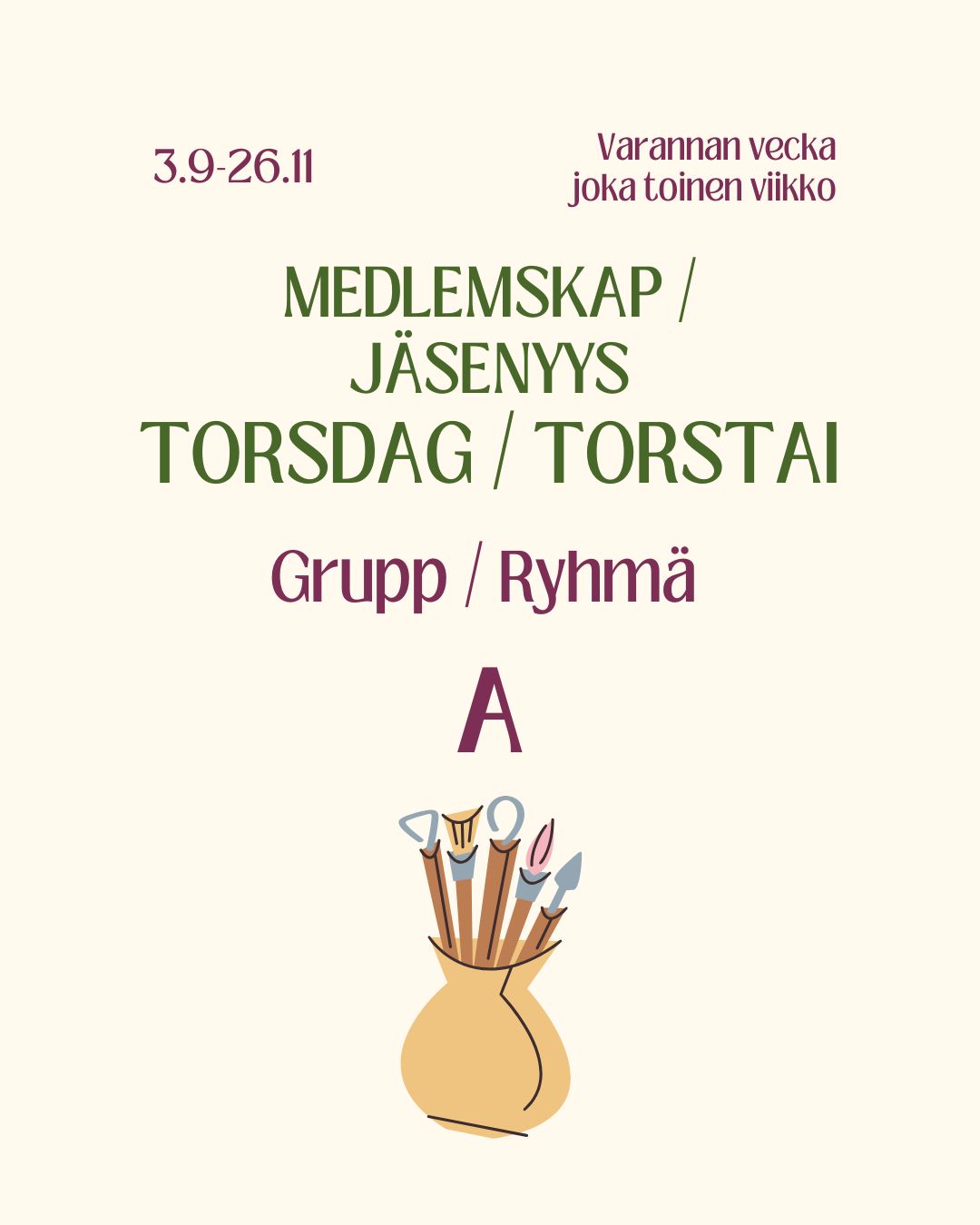 Torsdagskväll kl. 14:00 – 20:00