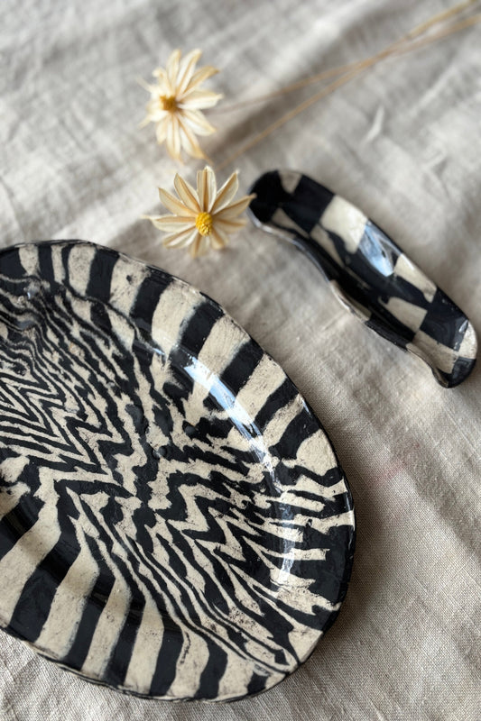 Nerikomi-tekniikka keramiikka Leera-studiossa