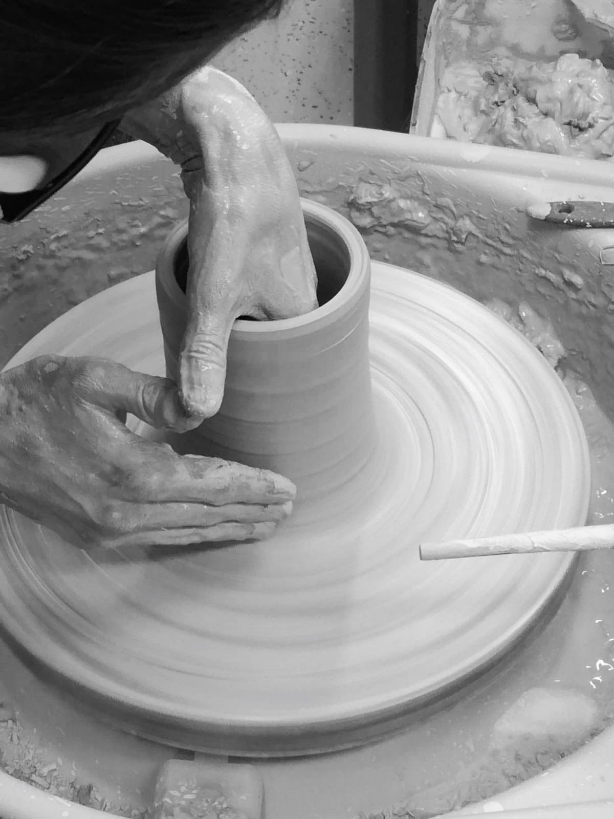 drejng process i Leera keramik studio